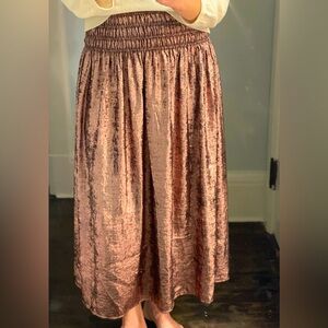 The Great Rose Gold Holiday Skirt